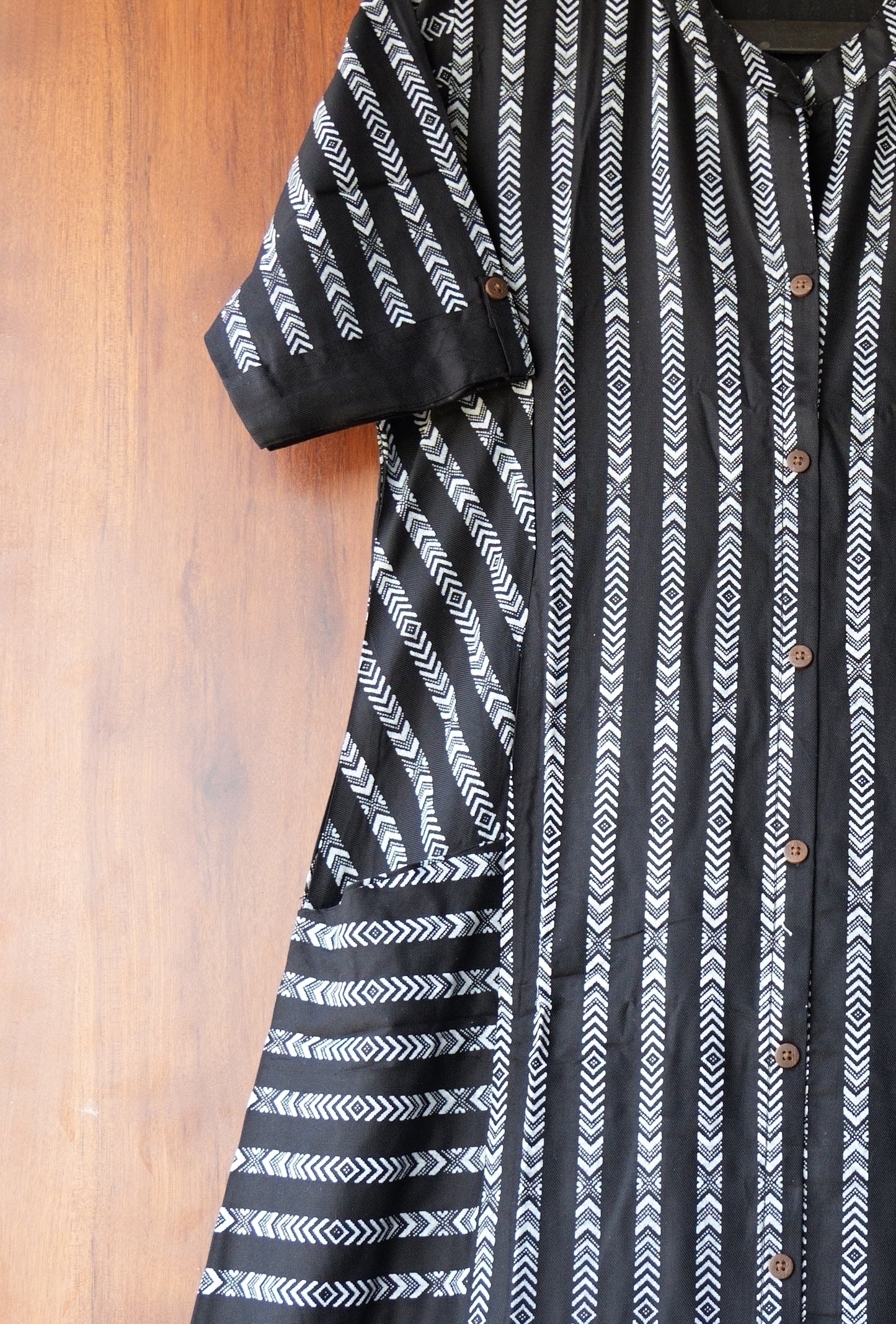 Tribal Print Front Pocket Kurti