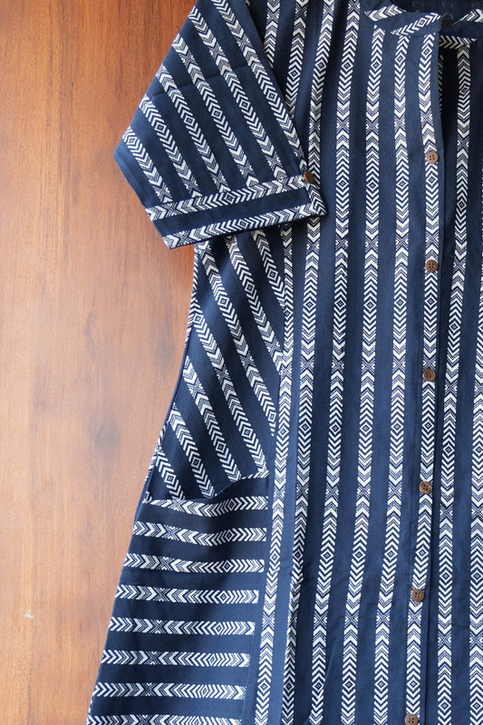 Tribal Print Front Pocket Kurti