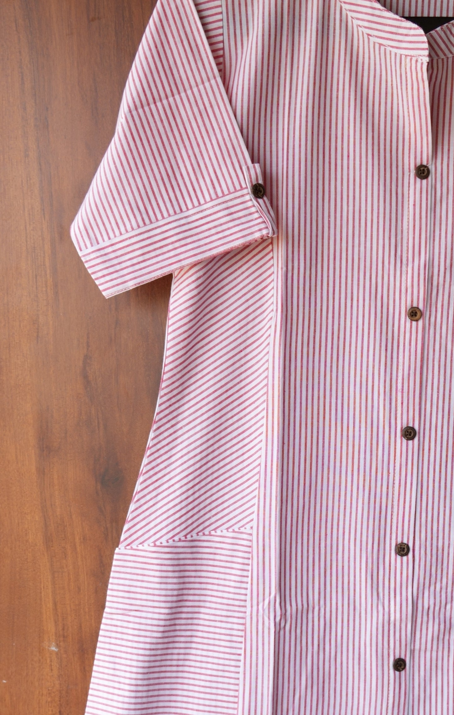 Stripped Front Pocket Kurti
