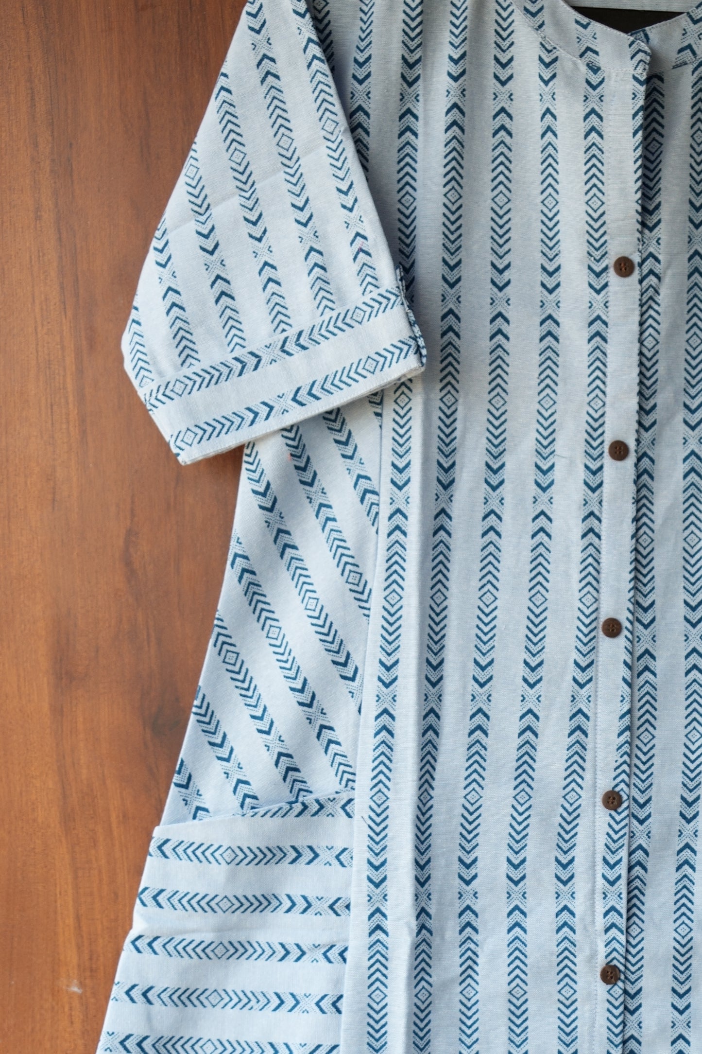 Tribal Print Front Pocket Kurti