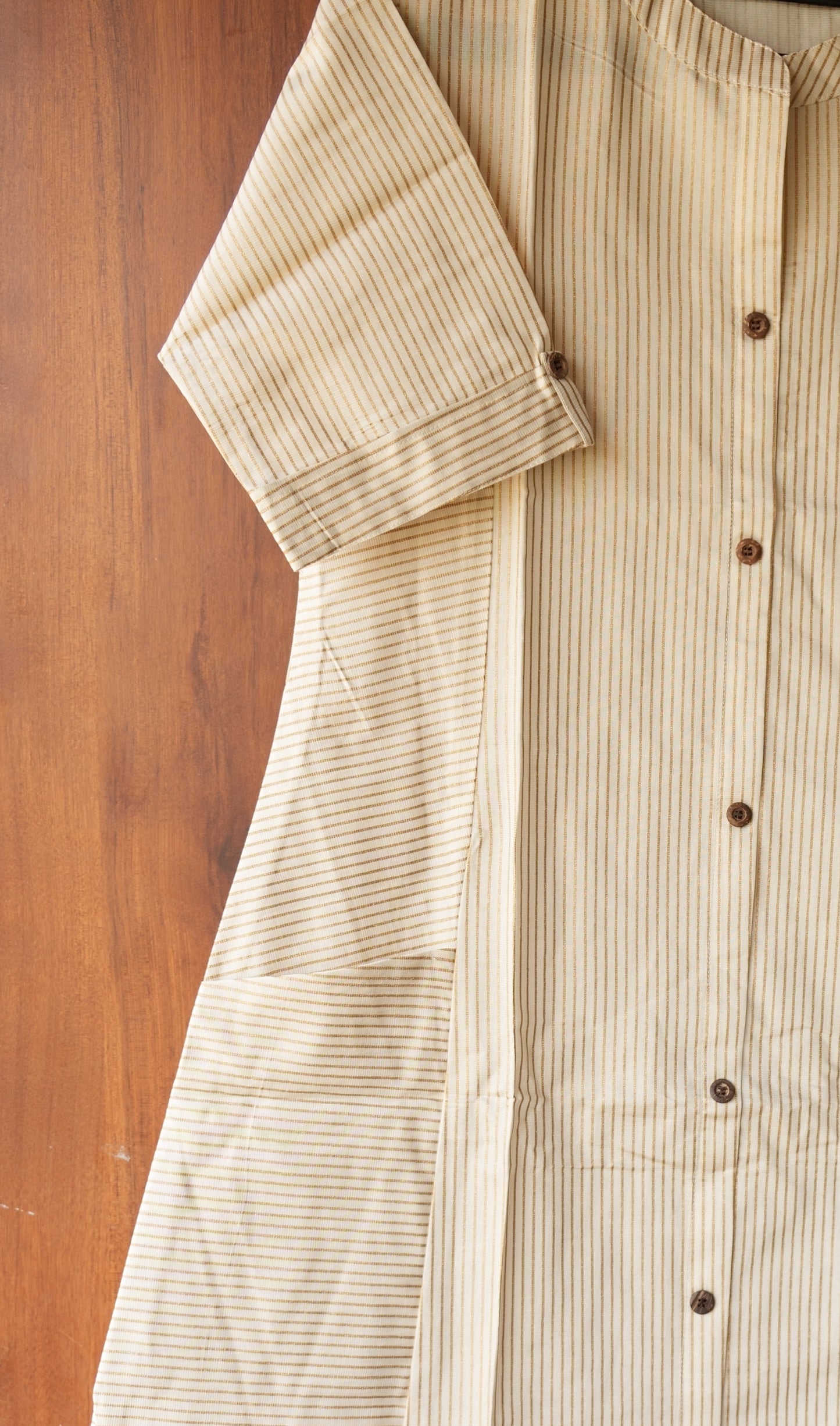 Stripped Front Pocket Kurti