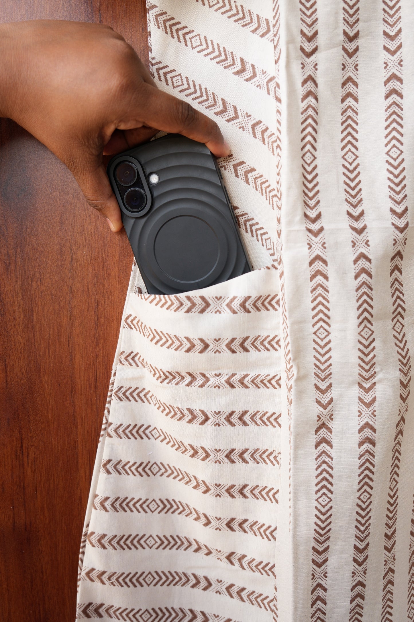 Tribal Print Front Pocket Kurti